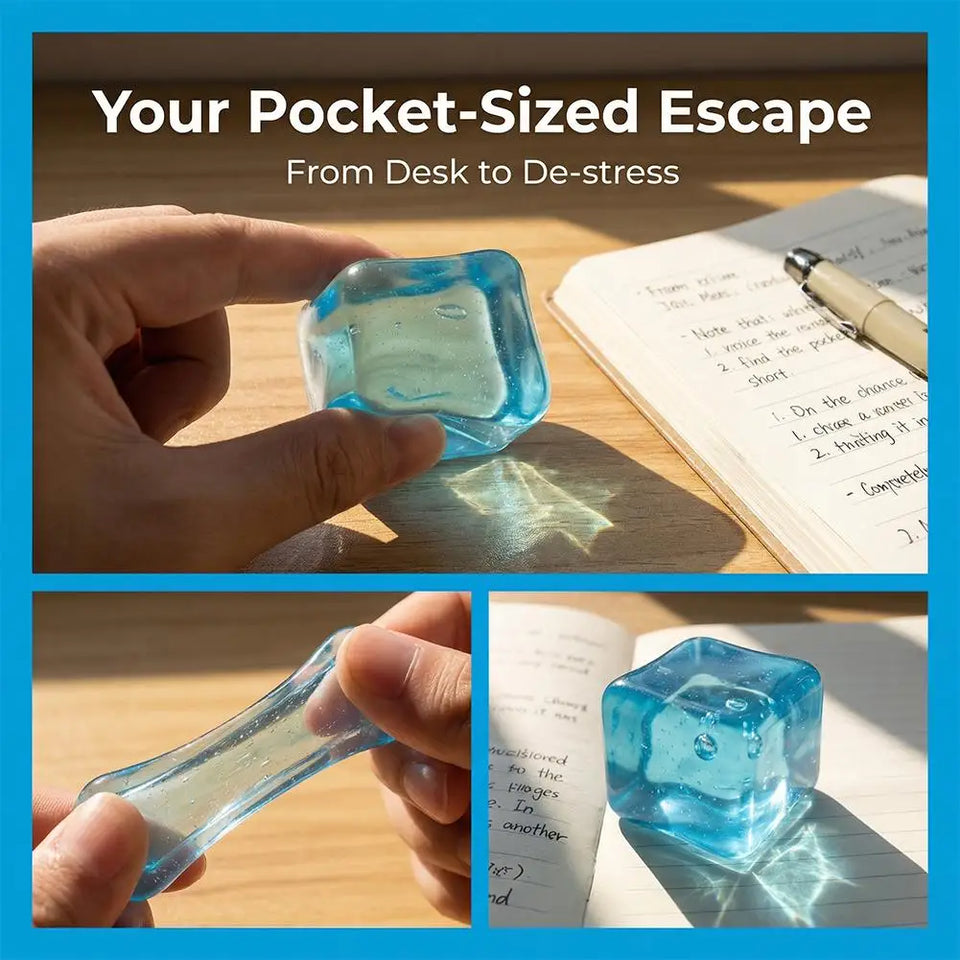 Crystal Ice Cube Stress Relief Toy