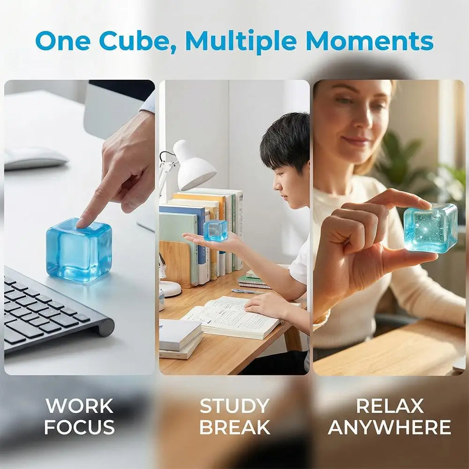 Crystal Ice Cube Stress Relief Toy