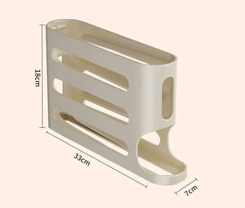 Auto-Roll Egg Storage Organizer